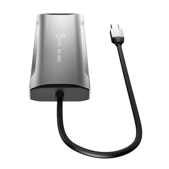 J5 Create USB-C Stație de andocare cu HDMI 4K PD Ethernet Gri (JCD393-N)