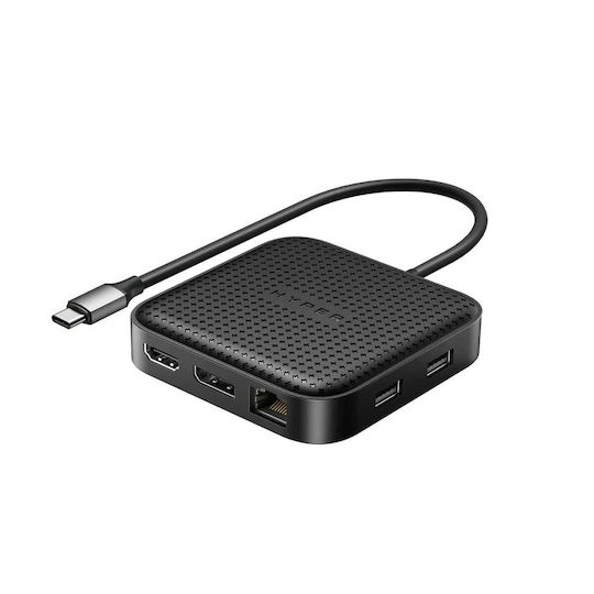 Targus HyperDrive USB-C Docking Station με HDMI/DisplayPort 4K PD Ethernet και σύνδεση 2 Οθονών Μαύρο