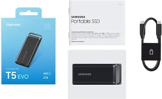 Samsung T5 EVO USB 3.2 External 2.5" SSD 8.2TB Black