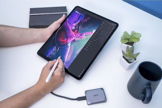 Crucial X9 Pro USB-C External SSD 2TB 2.5" Gray