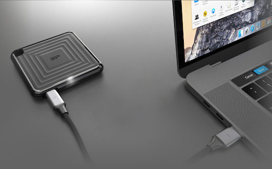 Silicon Power PC60 USB 3.1 / USB-C External 2.5" SSD 512GB Black