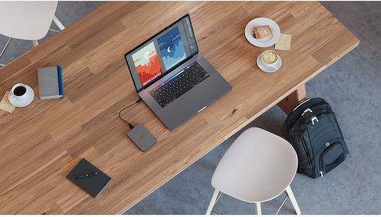 Lacie Mobile Drive Secure USB-C 3.0 / 3.1 / 3.2 Εξωτερικός HDD 2TB 3.5" Space Grey