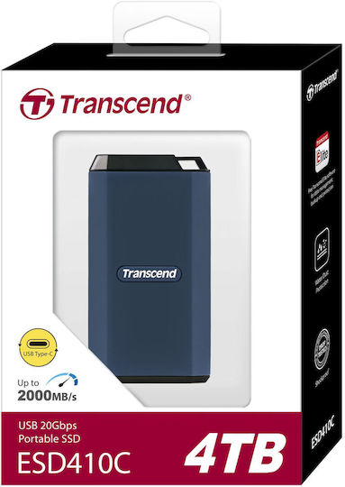 Transcend ESD410C USB-C 3.2 Εξωτερικός SSD 4TB 2.5" Μπλε
