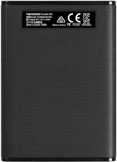 Transcend ESD270C USB 3.1 / USB-C Externe SSD 500GB 2.5" Schwarz