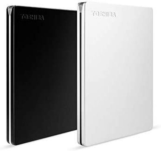 Toshiba Canvio Slim USB 3.2 Εξωτερικός HDD 1.0TB 2.5" Μαύρο