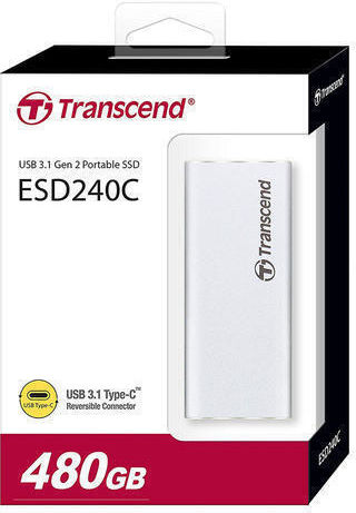 Transcend ESD240C USB-C External SSD 480GB M.2 Silver