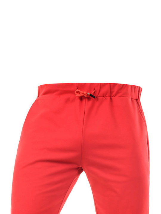 TKM Jeans Men's Athletic Shorts Red