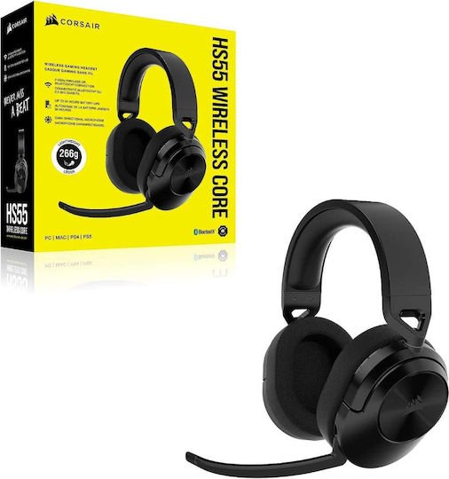 Corsair HS55 Wireless Core Over Ear Gaming Headset with Bluetooth Connectivity for PC / PS4 / PS5