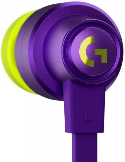 Logitech G333 In Ear Gaming Headset με σύνδεση 3.5mm Μωβ