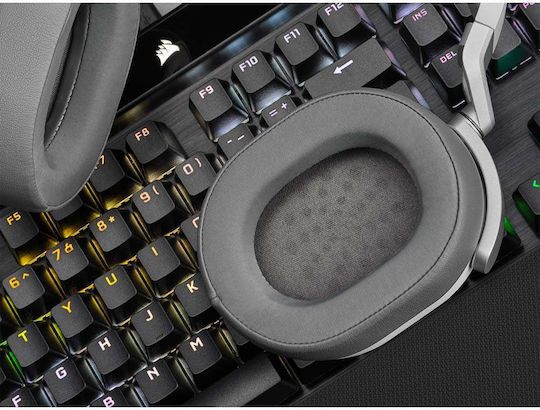 Corsair HS65 Surround Over Ear Gaming Headset with Connection 3.5mm White