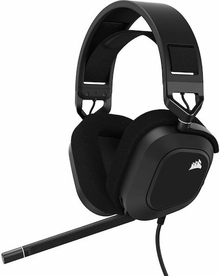 Corsair HS80 RGB Over Ear Gaming Headset with USB Connectivity Gray for PC