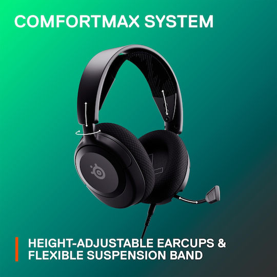 SteelSeries Arctis Nova 1 Over Ear Gaming Headset with Connection 3.5mm Black / Grey