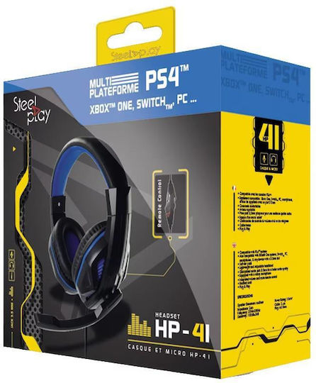 Steelplay Casque HP41 Over Ear Gaming Headset με σύνδεση 3.5mm