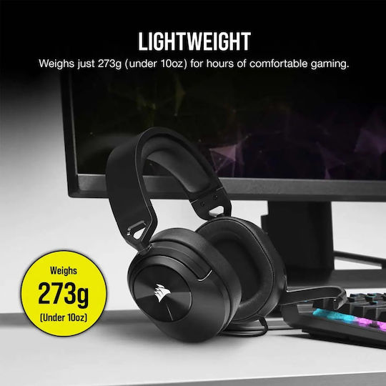 Corsair HS55 Stereo Over Ear Gaming Headset with Connection 3.5mm Carbon