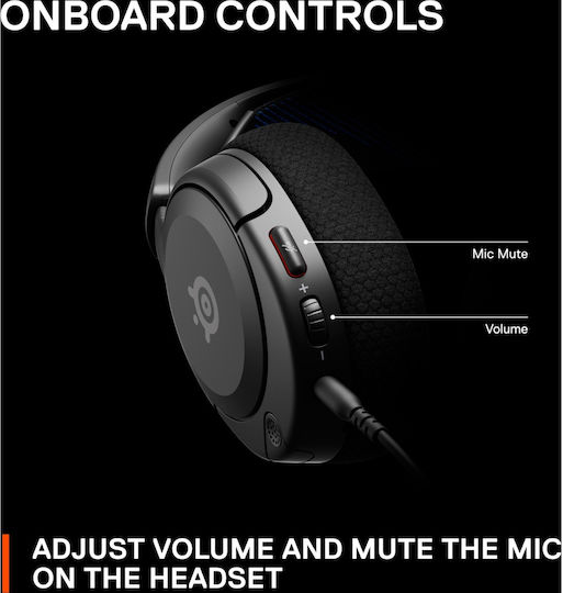 SteelSeries Arctis Nova 1P Over Ear Gaming Headset με σύνδεση 3.5mm