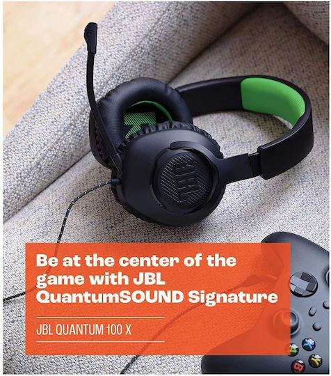 JBL Quantum 100X Over Ear Gaming Headset με σύνδεση 3.5mm
