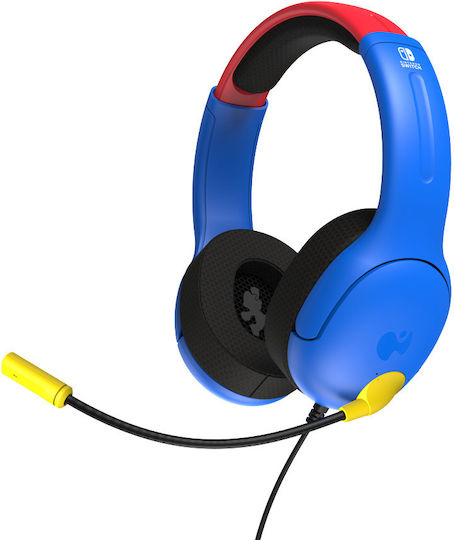 PDP Mario Power Pose Controller & Airlite Headset & Надушници Геймърски слушалки с връзка 3,5 мм Mario Dash за Nintendo Switch