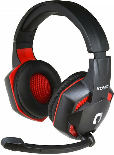 Komc G311 Over Ear Gaming Headset with Connection 2x3.5mm / USB Black/Red