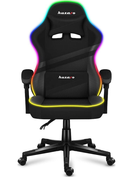 Huzaro Force 4.4 Artificial Leather Gaming Chair with RGB Lighting Black