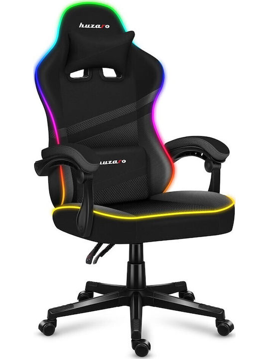 Huzaro Force 4.4 Artificial Leather Gaming Chair with RGB Lighting Black