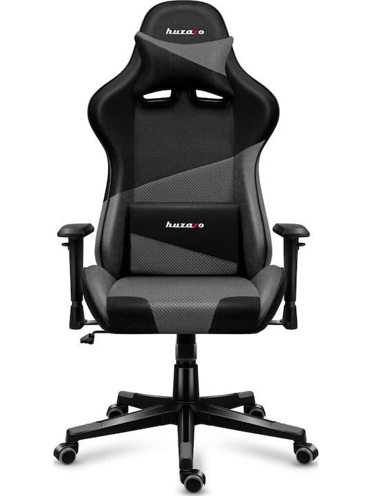 Huzaro Force 6.2 Fabric Gaming Chair with Adjustable Armrests and RGB Lighting Gray