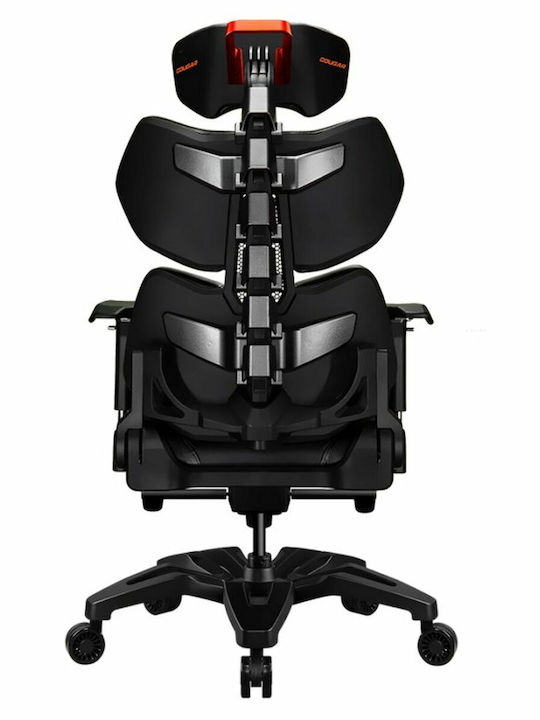 Cougar Terminator Καρέκλα Gaming Δερματίνης με Ρυθμιζόμενα Μπράτσα Black / Orange