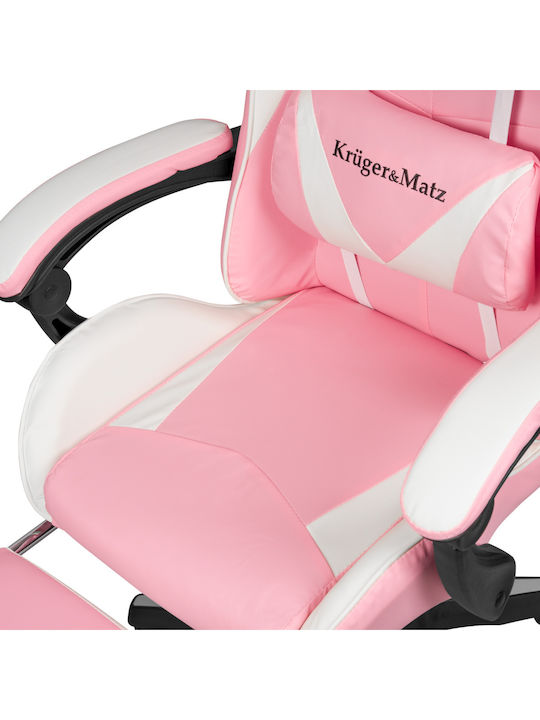 Kruger & Matz Warrior GX-150 Геймърски стол с подлакътник Розов