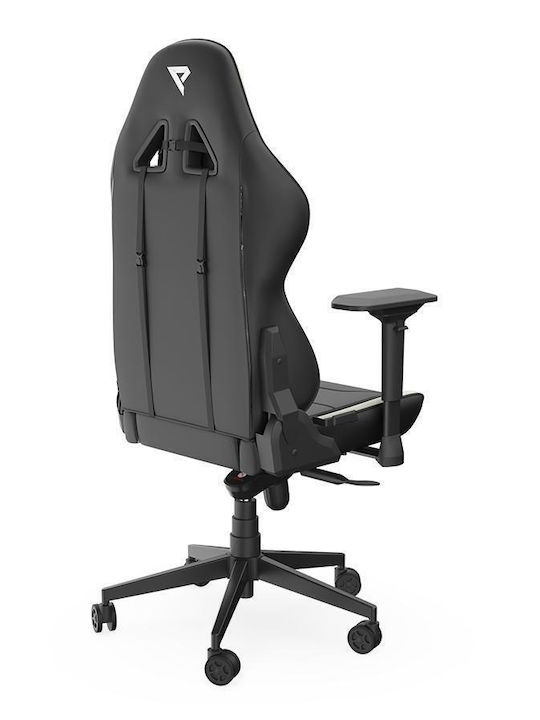 SPC Gear SR600 CREW EDITION Καρέκλα Gaming Δερματίνης με Ρυθμιζόμενα Μπράτσα Μαύρη
