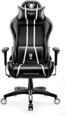 Diablo X-One 2.0 King Size Artificial Leather Gaming Chair with Adjustable Arms Black / White