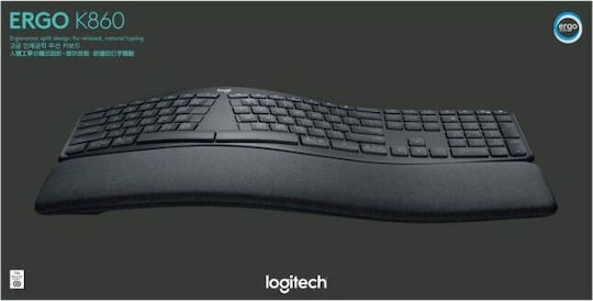 Logitech Wave Keys Fără fir Doar tastatura Engleză US Gri