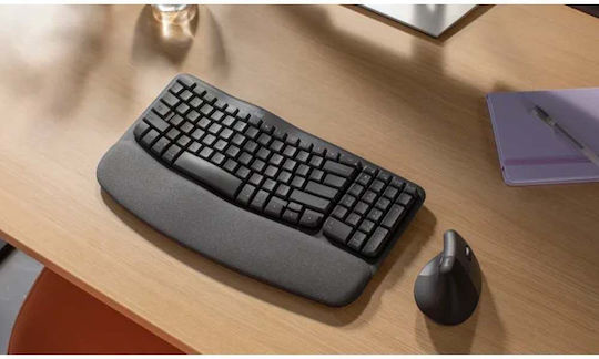 Logitech Wave Keys Fără fir Doar tastatura Engleză US Gri