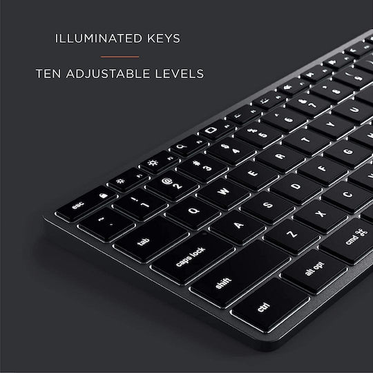 Satechi Slim X1 Wireless Bluetooth Keyboard Only English US Silver