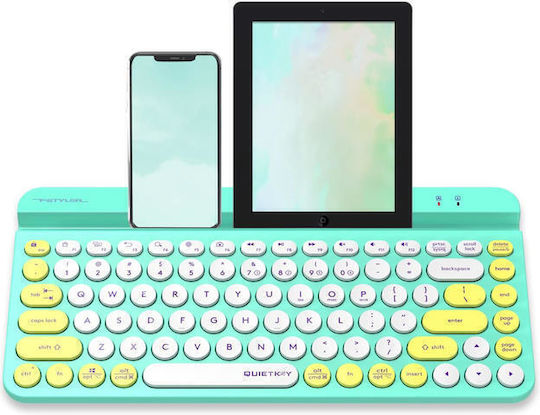 A4Tech Fstyler FBK30 Ασύρματο Bluetooth Πληκτρολόγιο για Tablet Αγγλικό US Avocado