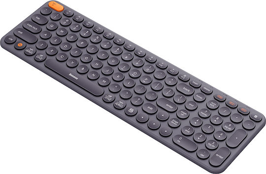 Baseus K01B Fără fir Bluetooth Doar tastatura Engleză US Gri