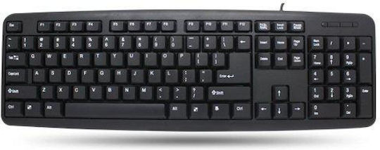 Techly IDATA 955-UBK-AM Πληκτρολόγιο Αγγλικό US