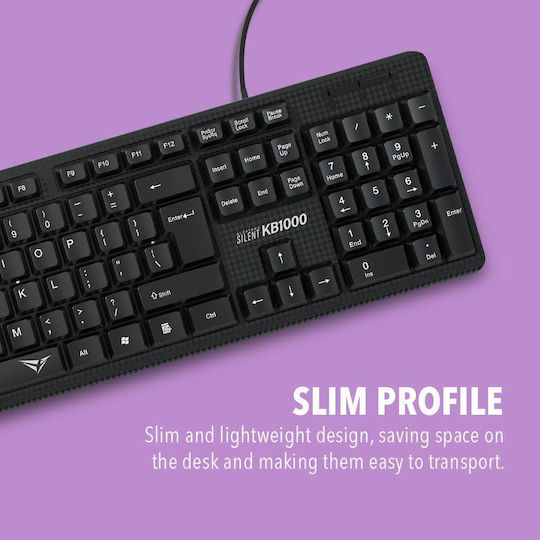 Alcatroz KB1000S Πληκτρολόγιο Αγγλικό US