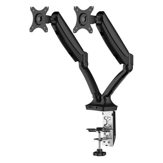 Loctek DLB502D Halterung Auf dem Schreibtisch für 2 Monitore bis 27" mit Arm