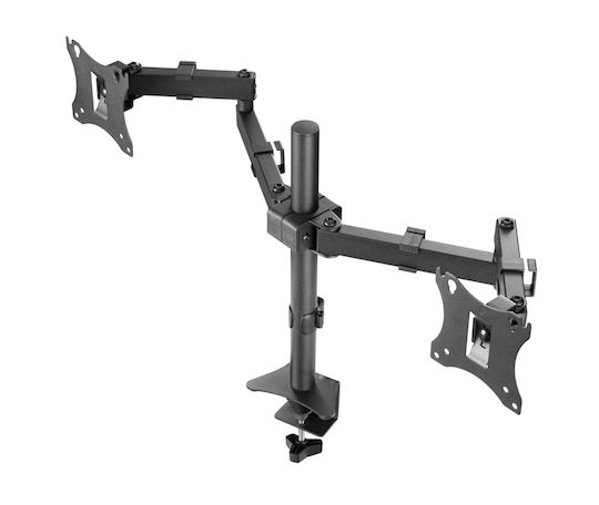 Brateck LDT24-C024 Desktop Stand for 2 Monitors up to 27" with Arm