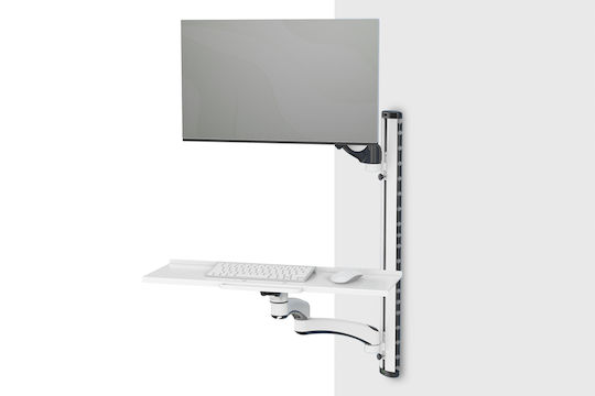Digitus Wandmontiert Halterung Monitor bis 32" mit Arm Weiß (DA-90451)