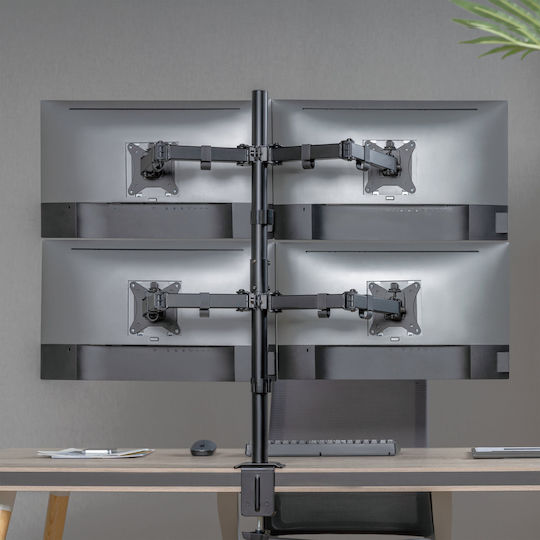 Sbox Halterung Auf dem Schreibtisch für 4 Monitore bis 32" mit Arm (LCD-352/4-2)