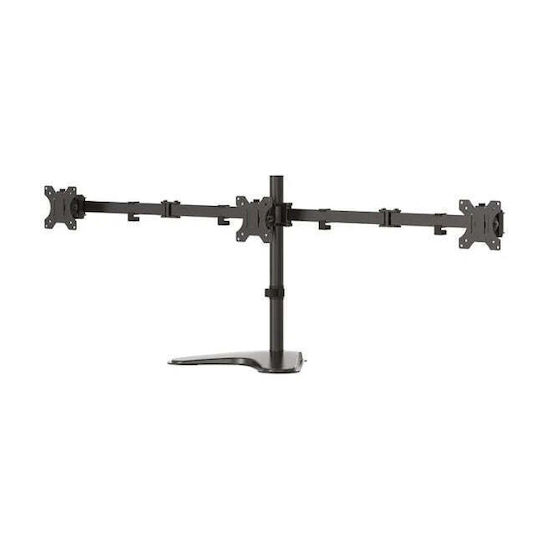 Neomounts Schreibtisch Halterung für 3 Monitore bis 27" mit Arm (FPMA-D550DD3BLACK)