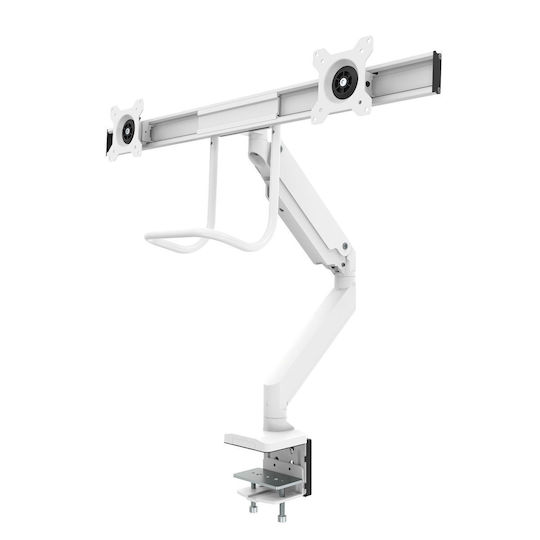 Fellowes Stand Desk Mounted for 2 Monitors up to 32" with Arm White (9909401)