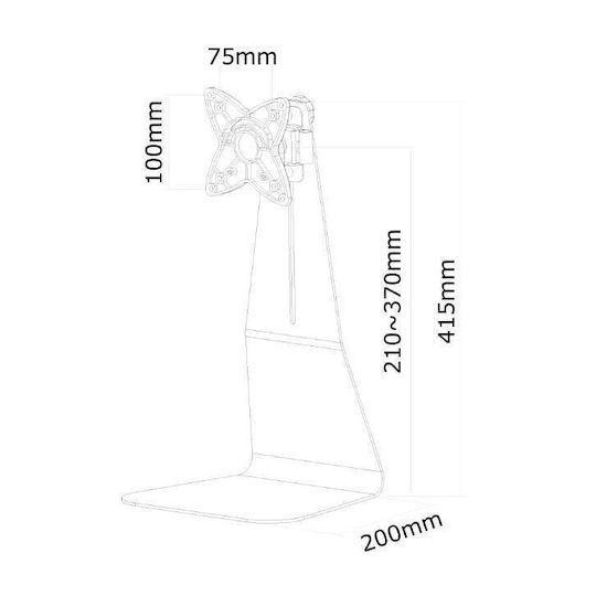 Newstar Стойка Монитор до 27" Черна (FPMA-D800)