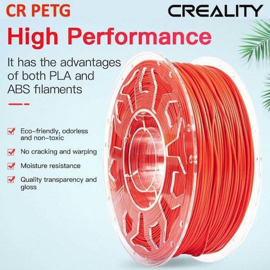 Creality3D PETG 3D Printer Filament 1.75mm Red 1kg 1pc Spool