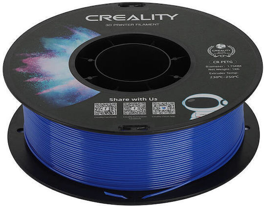 Creality3D PETG 3D Printer Filament 1.75mm Blue 1kg 1pcs Spool