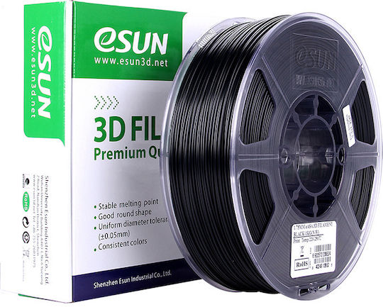 Esun eASA 3D Printer Filament 1.75mm Μαύρο 1kg