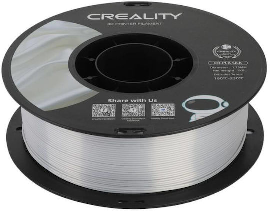 Creality3D PLA 3D Printer Filament 1.75mm Silk Silver 1kg