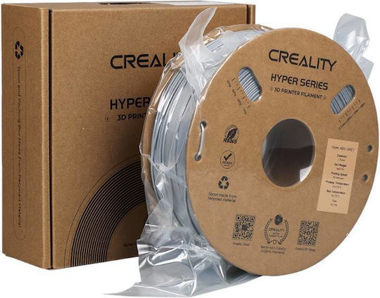 Creality3D Hyper ABS 3D Printer Filament 1.75mm Gray 1kg 1pc Spool