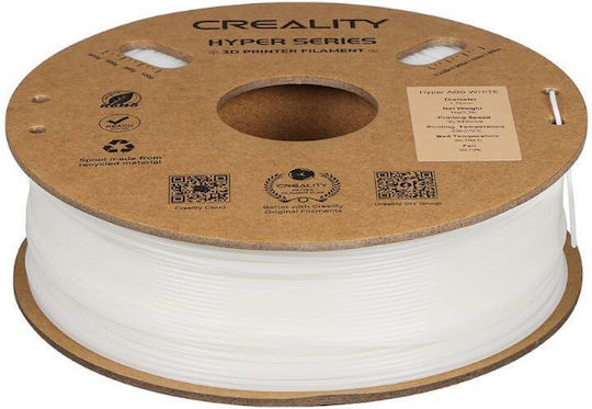 Creality3D Hyper ABS 3D Printer Filament 1.75mm White 1kg 1pcs Spool