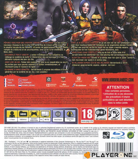 Borderlands 2 PS3 Game